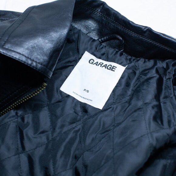 Garage Vegan Black Leather Jacket - Picture 4 of 5